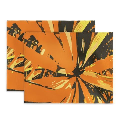 Rosie Brown Orange Bromeliad Placemat