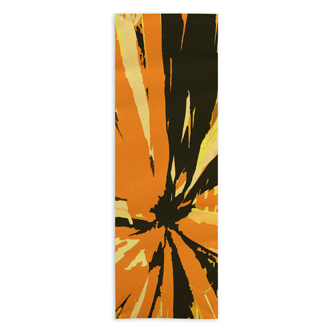 Rosie Brown Orange Bromeliad Yoga Towel