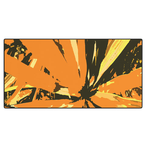 Rosie Brown Orange Bromeliad Desk Mat