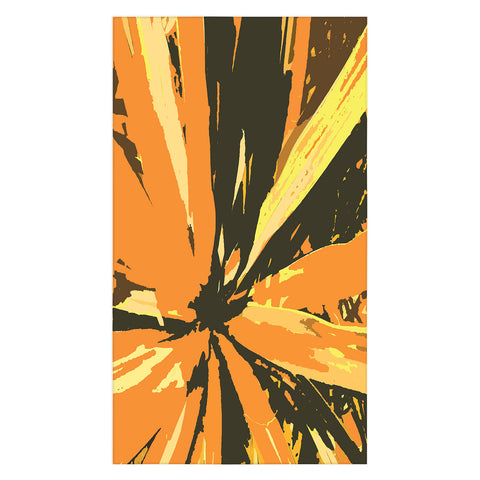 Rosie Brown Orange Bromeliad Tablecloth
