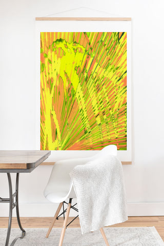 Rosie Brown Orange Palms Art Print And Hanger