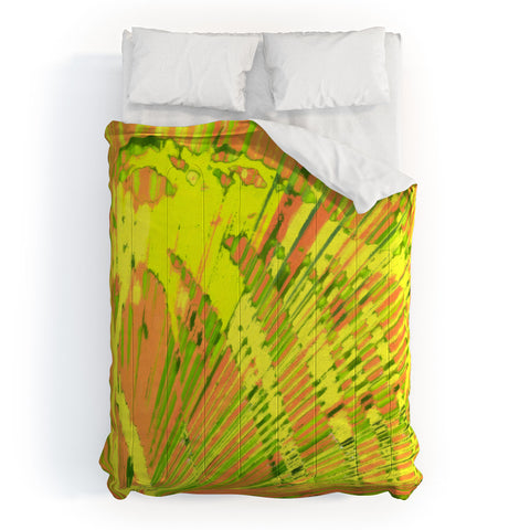 Rosie Brown Orange Palms Comforter