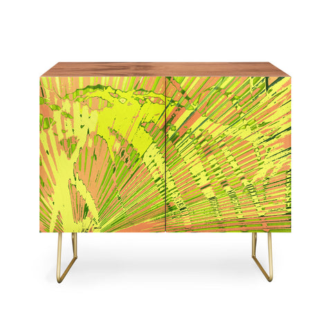 Rosie Brown Orange Palms Credenza