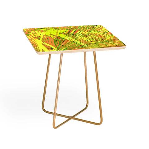 Rosie Brown Orange Palms Side Table