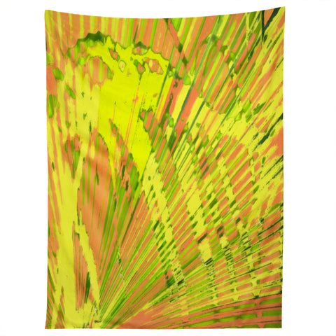 Rosie Brown Orange Palms Tapestry