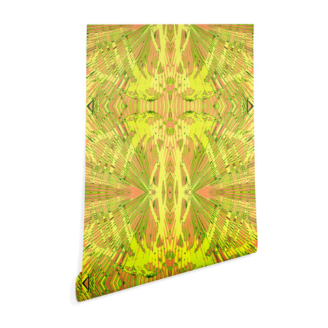 Rosie Brown Orange Palms Wallpaper