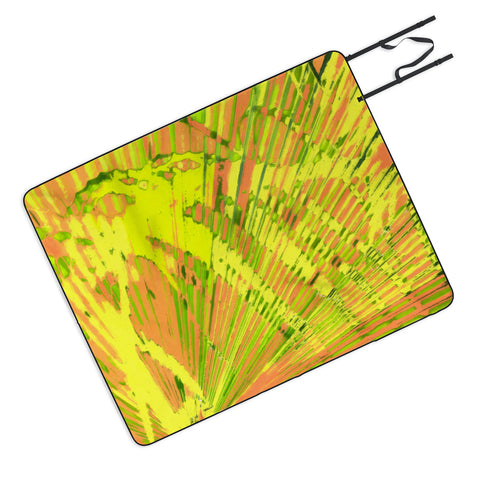 Rosie Brown Orange Palms Picnic Blanket