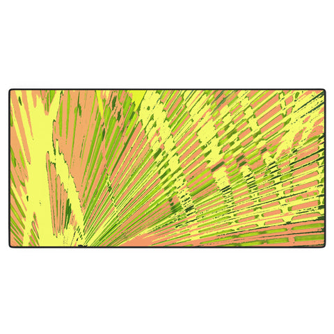 Rosie Brown Orange Palms Desk Mat