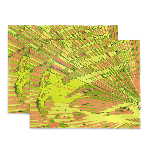 Rosie Brown Orange Palms Placemat