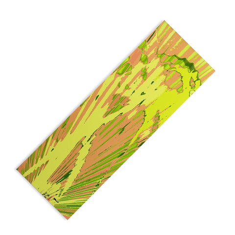 Rosie Brown Orange Palms Yoga Mat