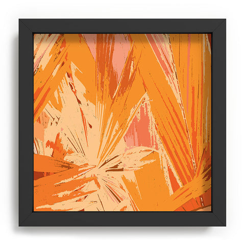Rosie Brown Palm Explosion Recessed Framing Square