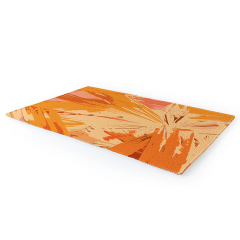 Rosie Brown Palm Explosion Area Rug
