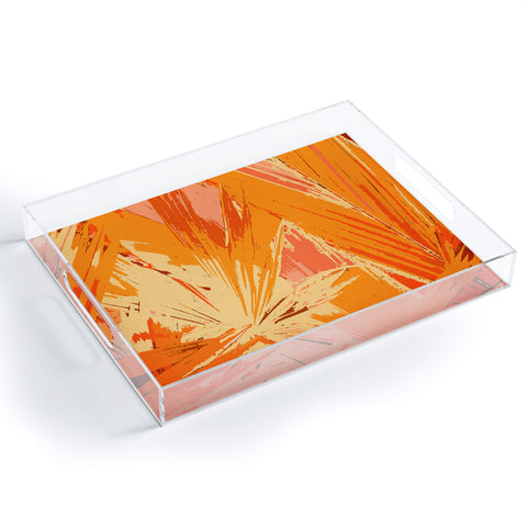 Rosie Brown Palm Explosion Acrylic Tray