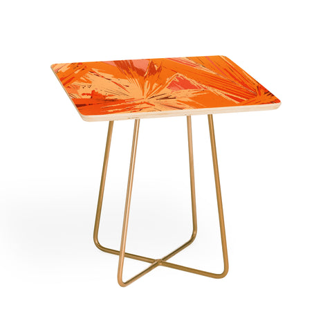 Rosie Brown Palm Explosion Side Table