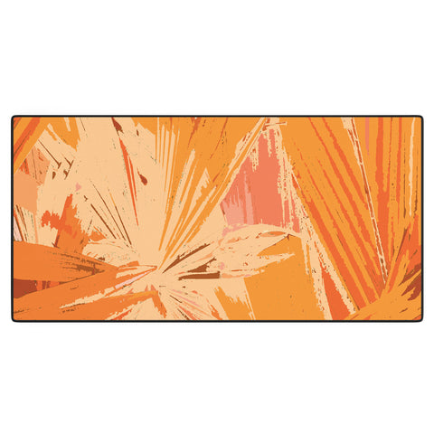 Rosie Brown Palm Explosion Desk Mat