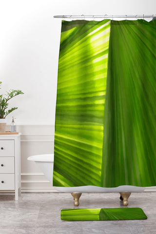 Rosie Brown Palms 2 Shower Curtain And Mat