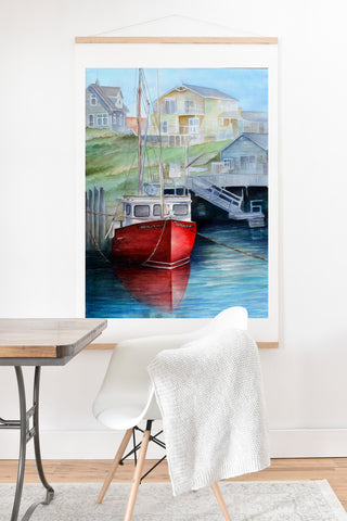 Rosie Brown Peggys Cove Art Print And Hanger