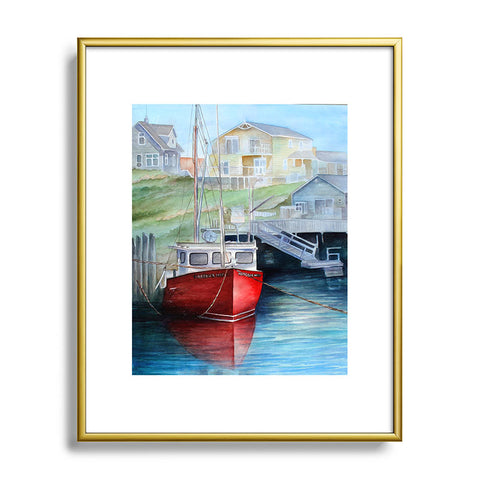 Rosie Brown Peggys Cove Metal Framed Art Print