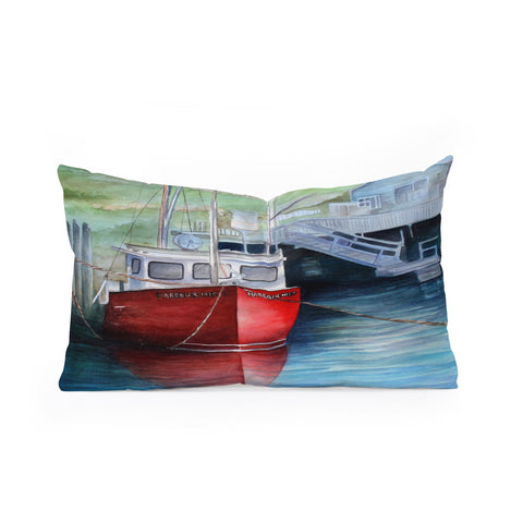 Rosie Brown Peggys Cove Oblong Throw Pillow