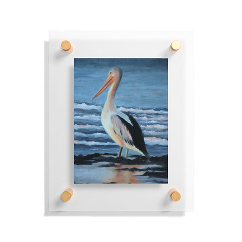 Rosie Brown Pelican Wading 2 Floating Acrylic Print