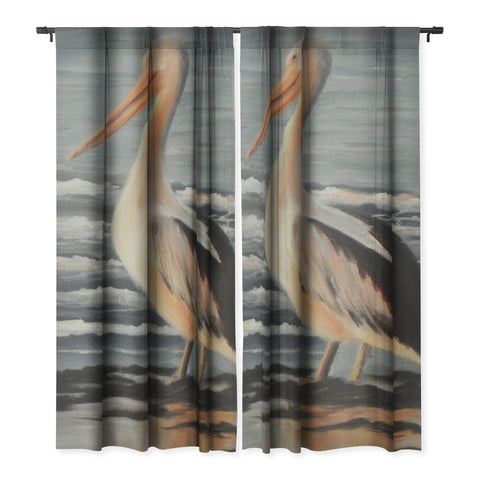 Rosie Brown Pelican Wading 2 Blackout Non Repeat