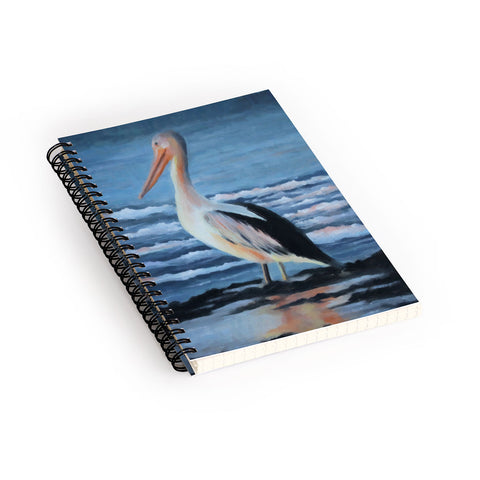 Rosie Brown Pelican Wading 2 Spiral Notebook