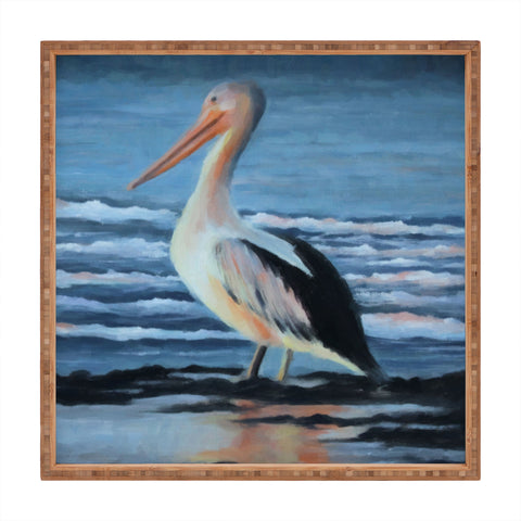 Rosie Brown Pelican Wading 2 Square Tray