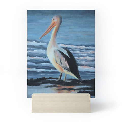 Rosie Brown Pelican Wading 2 Mini Art Print