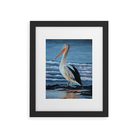 Rosie Brown Pelican Wading 2 Framed Art Print