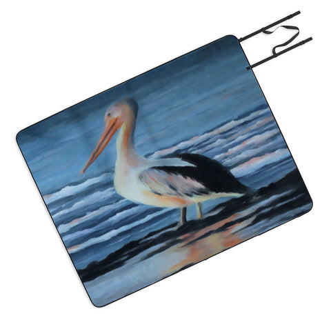 Rosie Brown Pelican Wading 2 Picnic Blanket