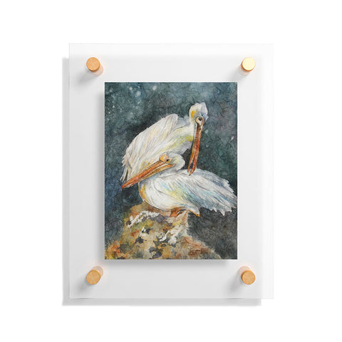Rosie Brown Pelicans 1 Floating Acrylic Print
