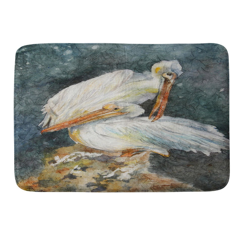 Rosie Brown Pelicans 1 Memory Foam Bath Mat