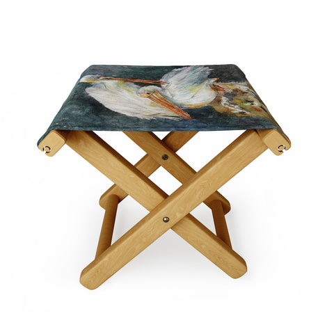 Rosie Brown Pelicans 1 Folding Stool