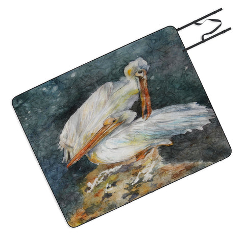 Rosie Brown Pelicans 1 Picnic Blanket