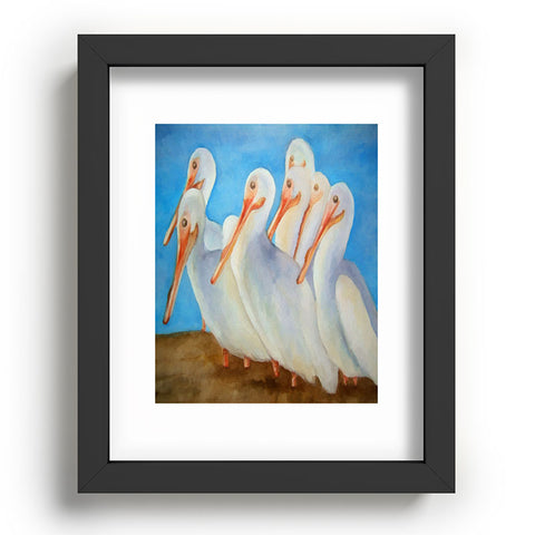 Rosie Brown Pelicans On Parade Recessed Framing Rectangle