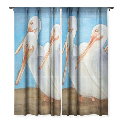 Rosie Brown Pelicans On Parade Sheer Non Repeat