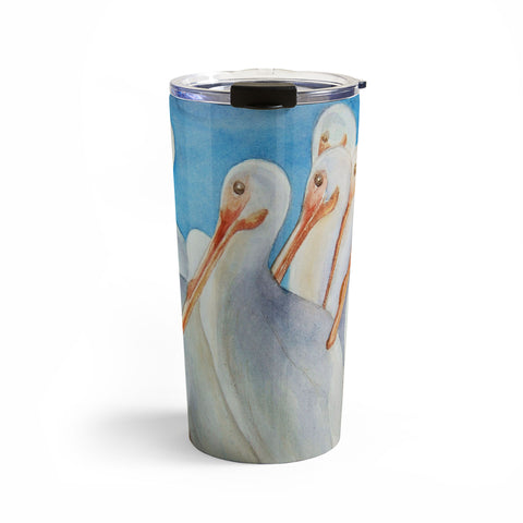 Rosie Brown Pelicans On Parade Travel Mug