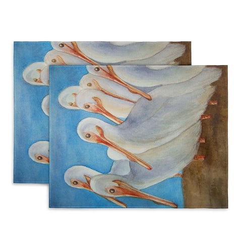 Rosie Brown Pelicans On Parade Placemat