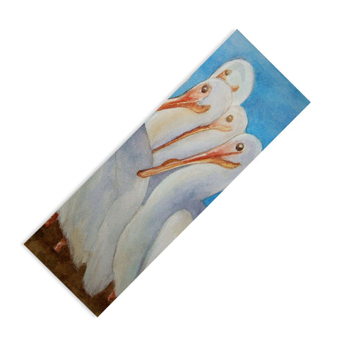 Rosie Brown Pelicans On Parade Yoga Mat