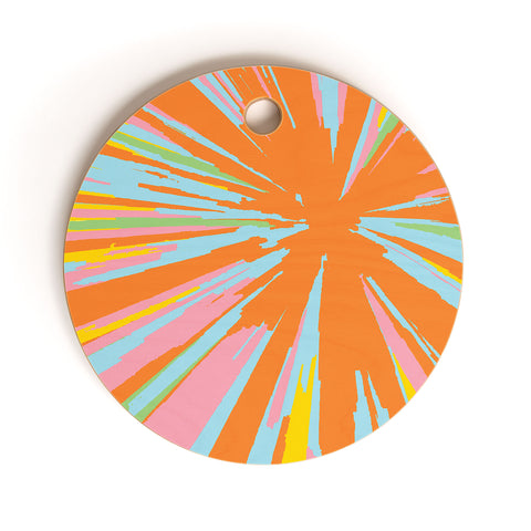 Rosie Brown Pin Wheel Cutting Board Round