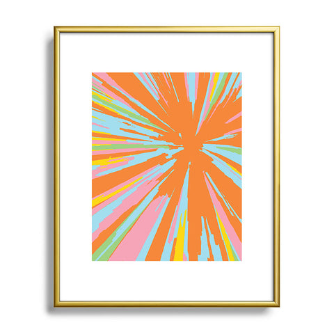 Rosie Brown Pin Wheel Metal Framed Art Print