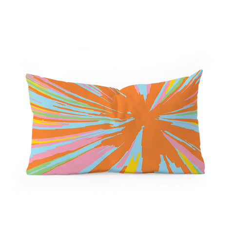 Rosie Brown Pin Wheel Oblong Throw Pillow