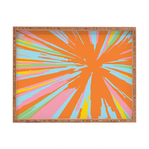 Rosie Brown Pin Wheel Rectangular Tray