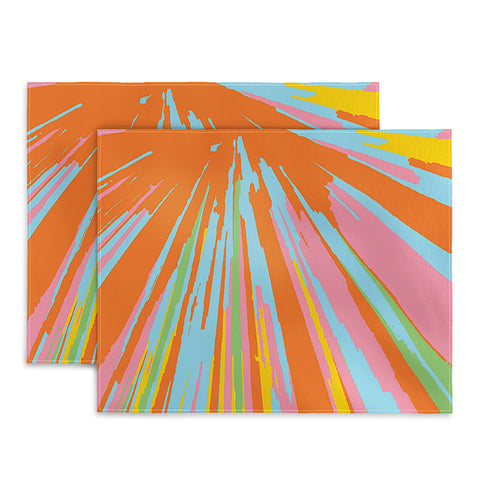 Rosie Brown Pin Wheel Placemat