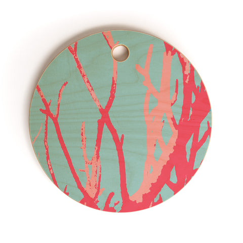 Rosie Brown Pink Seaweed Cutting Board Round