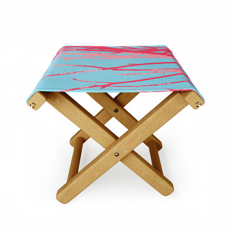 Rosie Brown Pink Seaweed Folding Stool