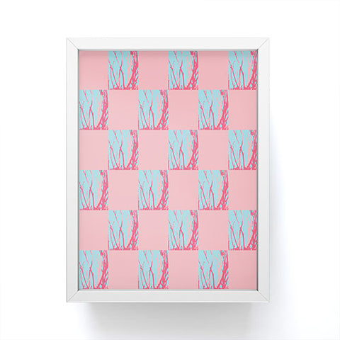 Rosie Brown Pink Seaweed Quilt Framed Mini Art Print