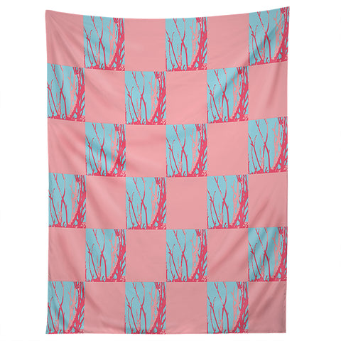 Rosie Brown Pink Seaweed Quilt Tapestry