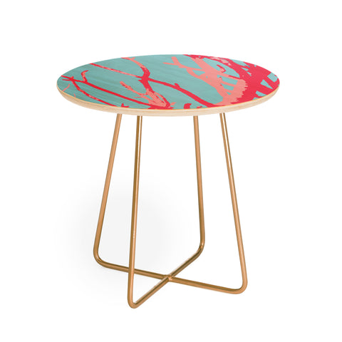 Rosie Brown Pink Seaweed Round Side Table