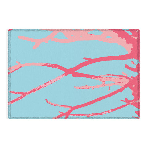 Rosie Brown Pink Seaweed Outdoor Rug